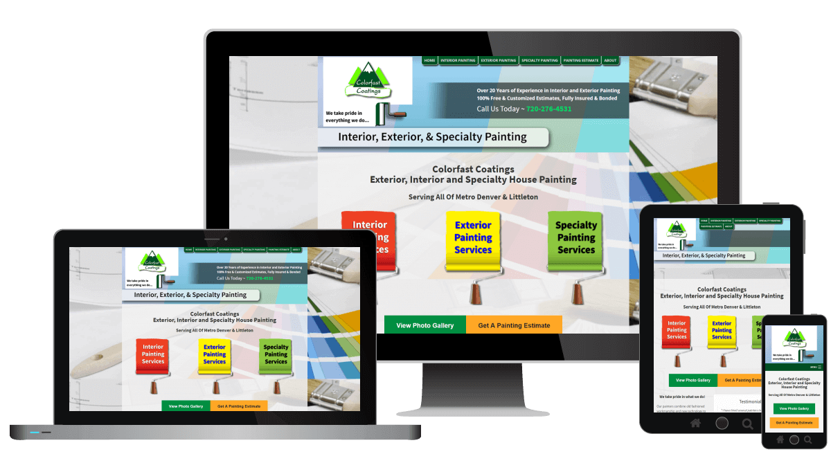Colorfast Coatings Web Design