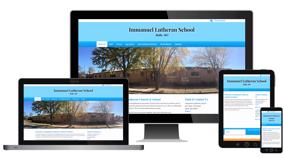 Immanuel Lutheran School Web Design