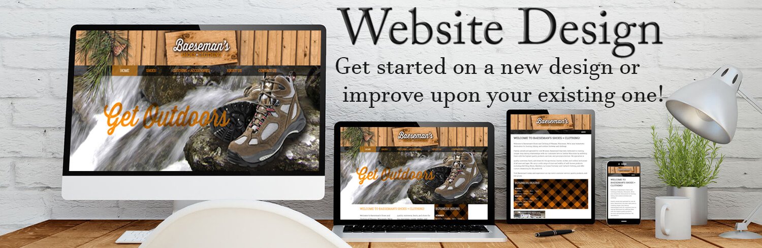 Website Design in Wausau and Stevens Point WI - Get started on your next project.