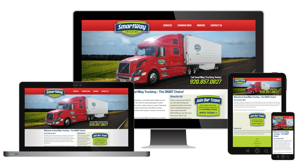 SmartWay Trucking - Web design and Development